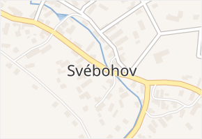 Svébohov v obci Svébohov - mapa části obce