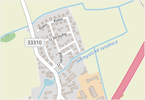 Velká Zahrada v obci Svémyslice - mapa ulice