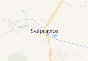 Svépravice v obci Svépravice - mapa části obce
