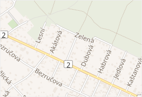 Borová v obci Světice - mapa ulice