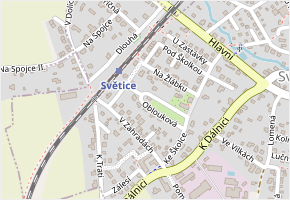 Oblouková v obci Světice - mapa ulice