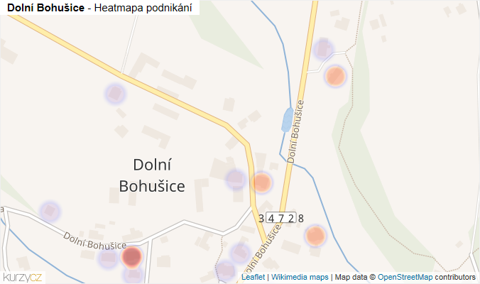 Mapa Dolní Bohušice - Firmy v ulici.