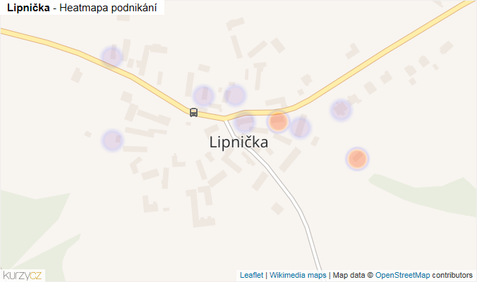 Mapa Lipnička - Firmy v části obce.