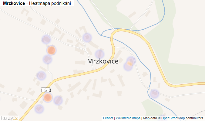 Mapa Mrzkovice - Firmy v části obce.