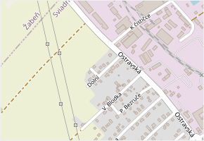 Dolní v obci Sviadnov - mapa ulice