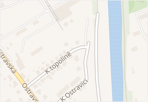 K topolině v obci Sviadnov - mapa ulice