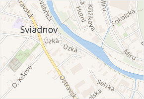 K zahrádkám v obci Sviadnov - mapa ulice