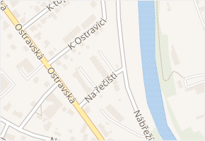 Na řečišti v obci Sviadnov - mapa ulice