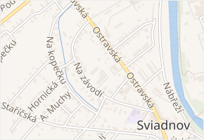 Na závodí v obci Sviadnov - mapa ulice