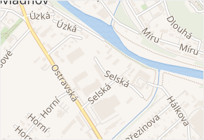 Selská v obci Sviadnov - mapa ulice