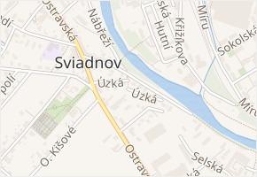Úzká v obci Sviadnov - mapa ulice