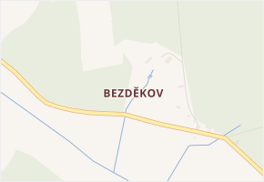 Bezděkov v obci Švihov - mapa části obce