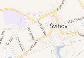 Jiráskova v obci Švihov - mapa ulice