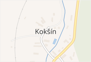 Kokšín v obci Švihov - mapa části obce