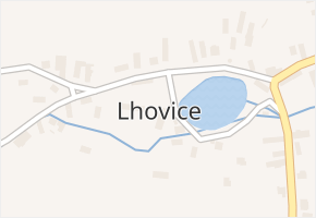 Lhovice v obci Švihov - mapa části obce