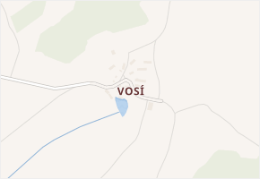 Vosí v obci Švihov - mapa části obce