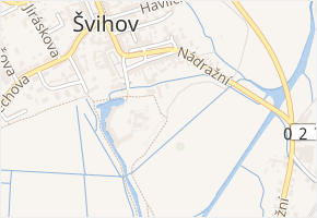 Žižkova v obci Švihov - mapa ulice