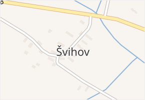 Švihov v obci Švihov - mapa části obce