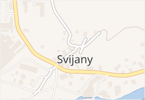 Svijany v obci Svijany - mapa části obce