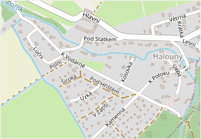K Vodárně v obci Svinaře - mapa ulice