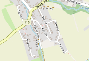 Kytínská v obci Svinaře - mapa ulice
