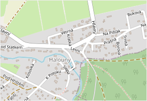 Lesní v obci Svinaře - mapa ulice