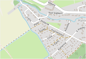 Široká v obci Svinaře - mapa ulice
