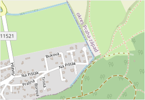 Smrková v obci Svinaře - mapa ulice