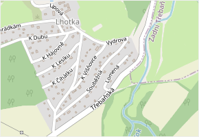 Souběžná v obci Svinaře - mapa ulice