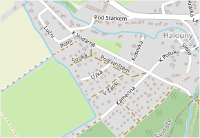 Úzká v obci Svinaře - mapa ulice