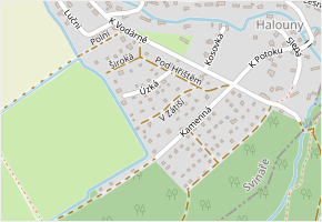 V Zátiší v obci Svinaře - mapa ulice
