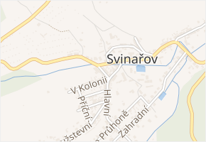 Krátká v obci Svinařov - mapa ulice