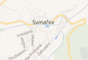 U Výboru v obci Svinařov - mapa ulice