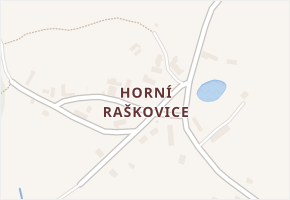 Horní Raškovice v obci Svinčany - mapa části obce