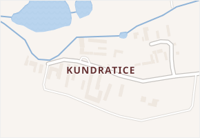 Kundratice v obci Sviny - mapa části obce