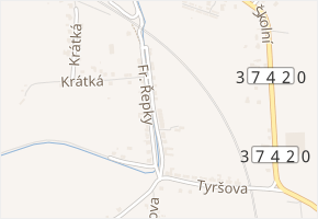 Fr. Řepky v obci Svitávka - mapa ulice