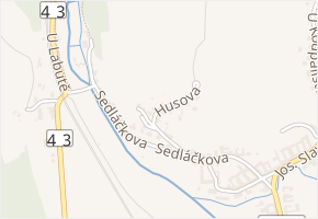 Husova v obci Svitávka - mapa ulice