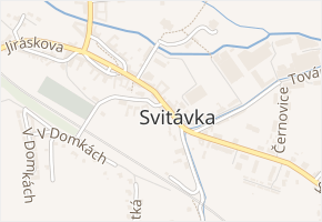 Komenského v obci Svitávka - mapa ulice