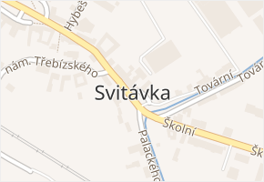 Svitávka v obci Svitávka - mapa části obce