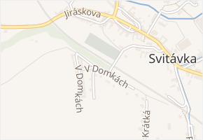 V domkách v obci Svitávka - mapa ulice
