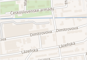 Dimitrovova v obci Svitavy - mapa ulice