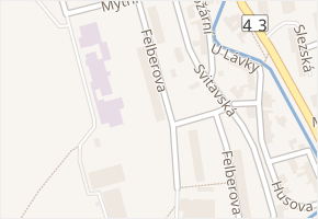 Felberova v obci Svitavy - mapa ulice