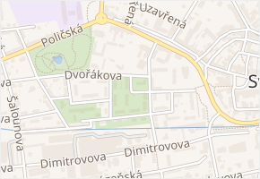 Fibichova v obci Svitavy - mapa ulice