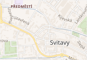 Hrnčířská v obci Svitavy - mapa ulice