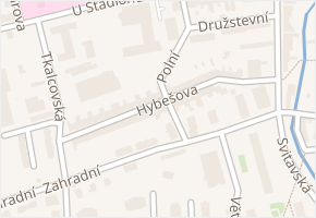 Hybešova v obci Svitavy - mapa ulice