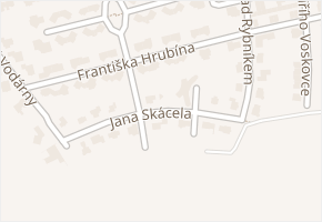 Jana Skácela v obci Svitavy - mapa ulice