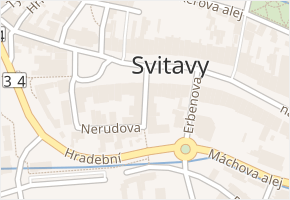 Jiráskova v obci Svitavy - mapa ulice