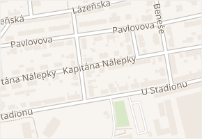 Kapitána Nálepky v obci Svitavy - mapa ulice