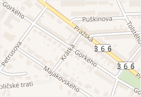 Krátká v obci Svitavy - mapa ulice