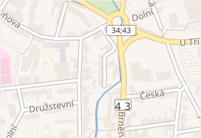 Křivá v obci Svitavy - mapa ulice